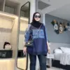 Atasan Vylora warna Biru Denim
